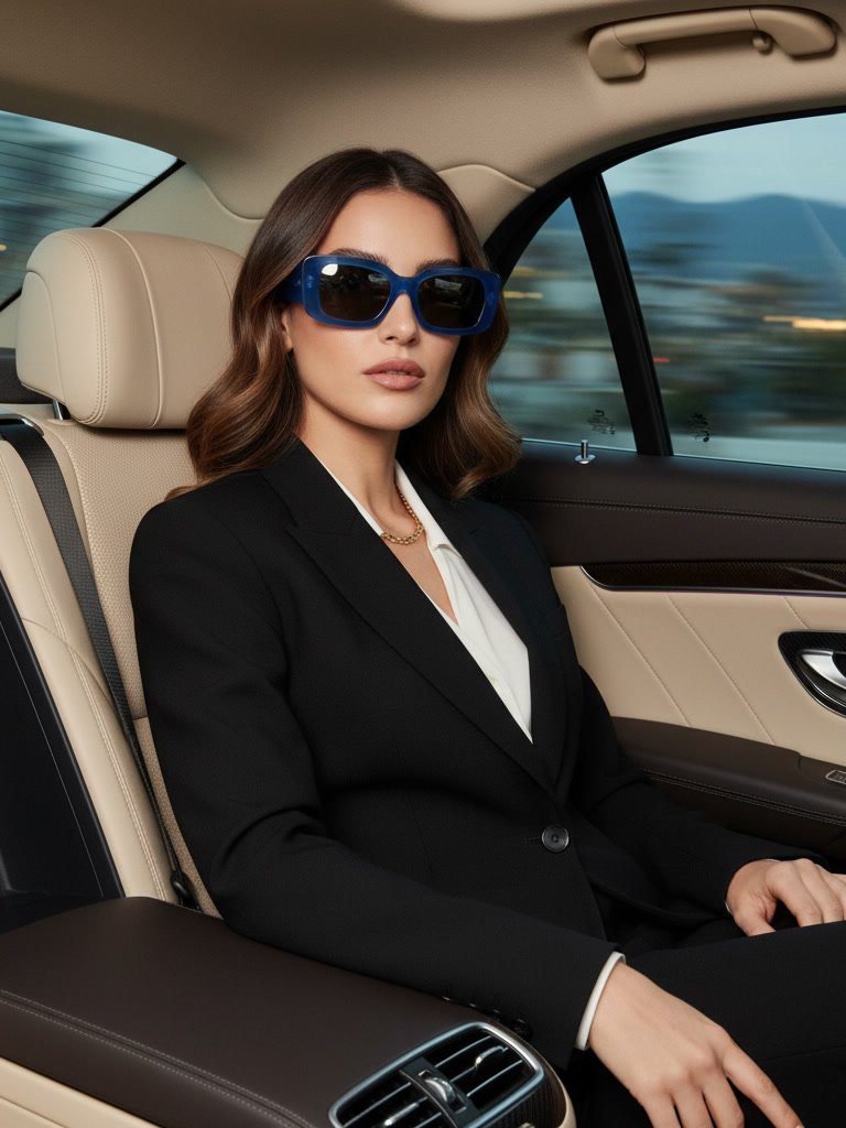 New Dries Van Noten Blue Sunglasses X Linda Farrow Japan